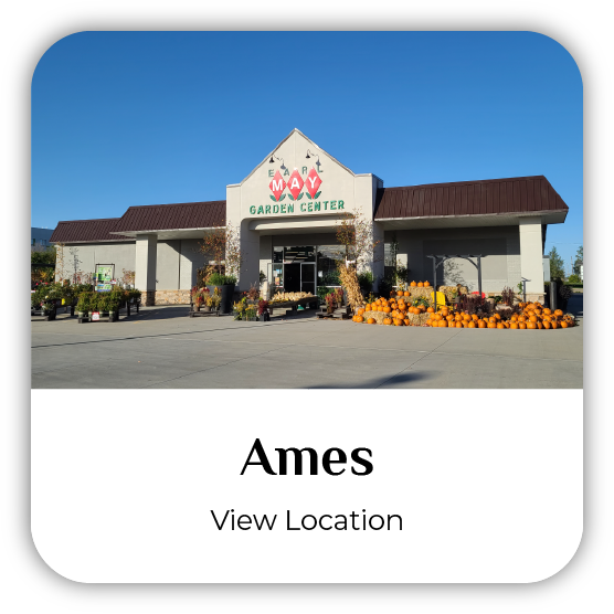 Ames, Iowa, Earl May Garden Center storefront.